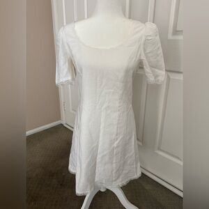WAYF ivory dress